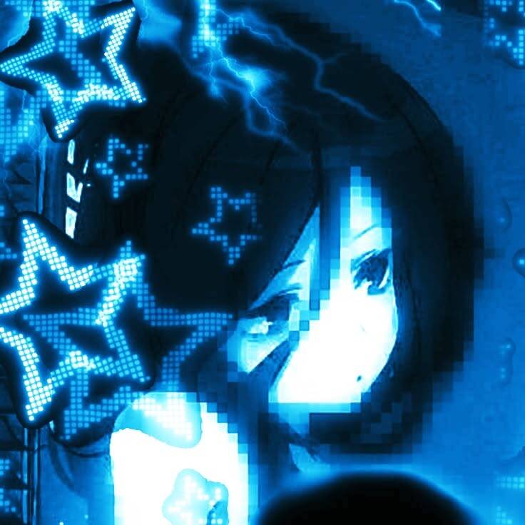 Blue pfp Profile Picture Aesthetic Stars Lightning
