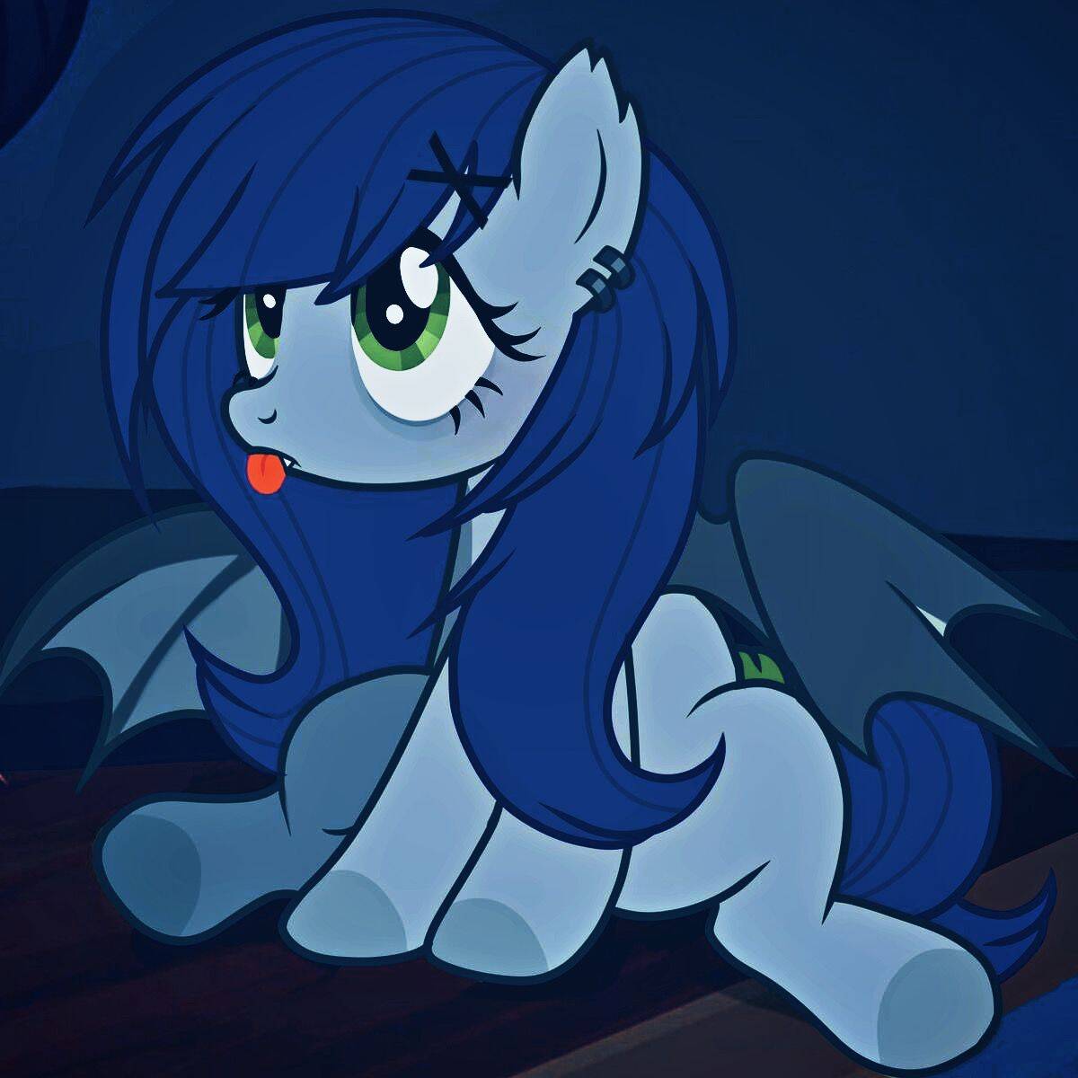 Blue pfp Profile Picture Cute Pony with Wings