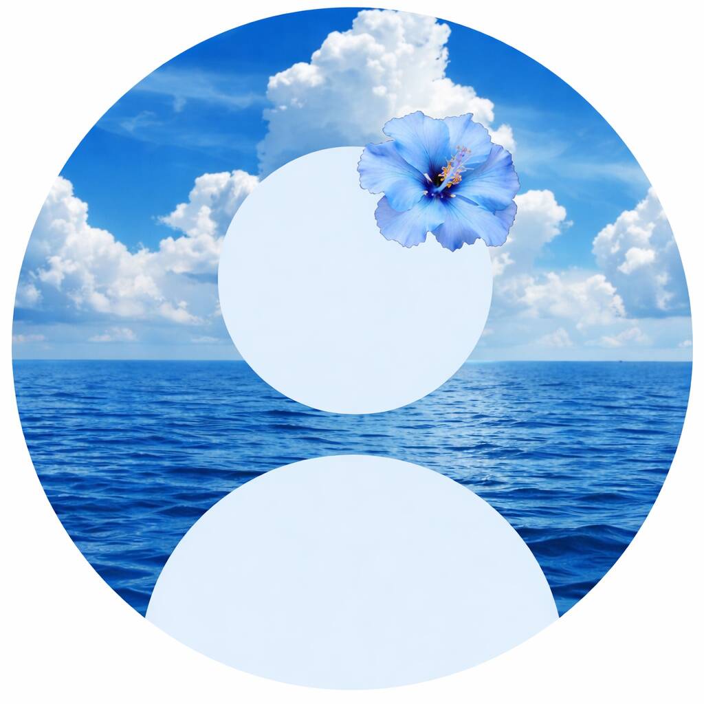 Blue pfp Profile Picture Ocean Sky Clouds Aesthetic
