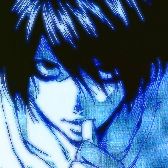 Blue pfp Profile Picture Aesthetic Manga Character