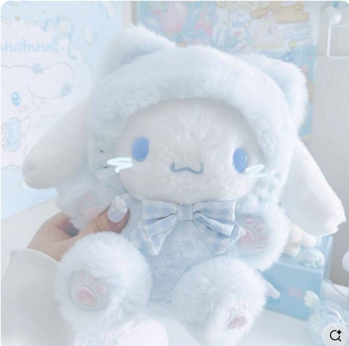 Blue pfp Profile Picture Cute Plush Bunny Soft Aesthetic