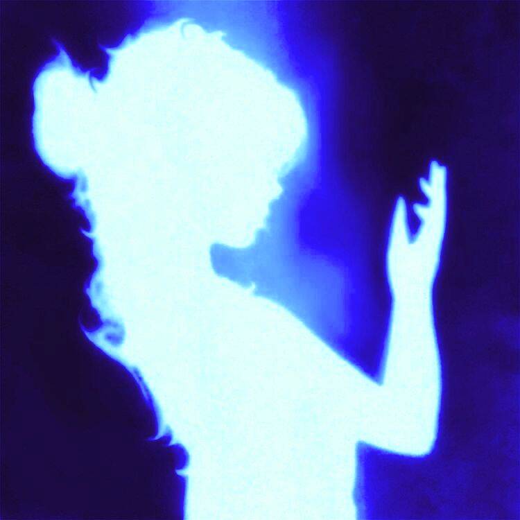 Blue pfp Profile Picture Ethereal Silhouette Glow