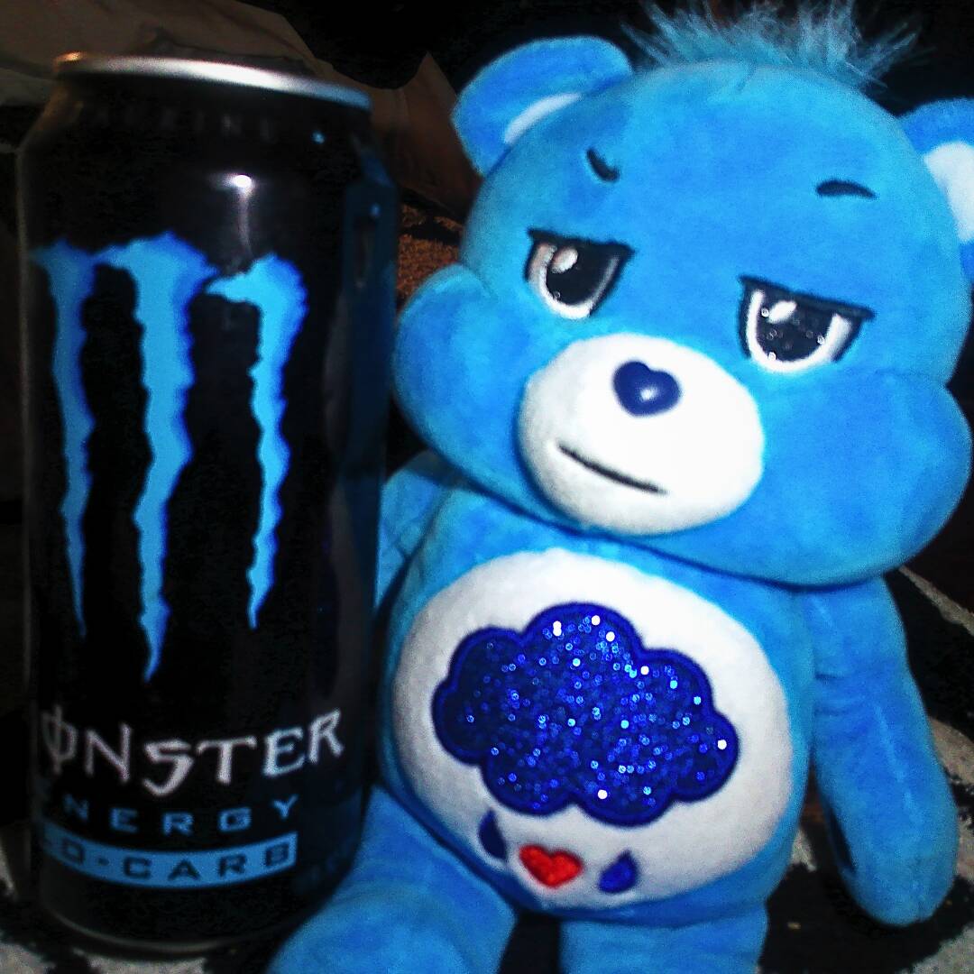 Blue pfp Profile Picture Cute Care Bear Plush Toy