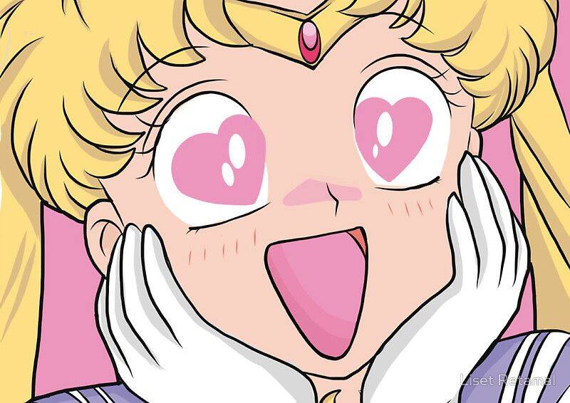 Anime Girl pfp Profile Picture Excited with Heart Eyes Cute Anime Girl pfp Profile Picture