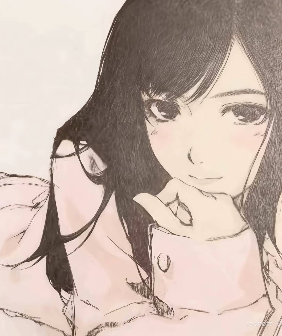 Anime Girl pfp Profile Picture Soft Aesthetic Blush Pink Hair