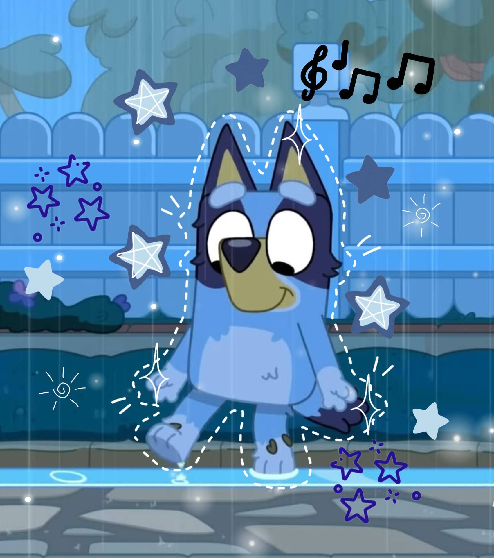 Blue pfp Profile Picture Cute Cartoon Character Bluey Dancing