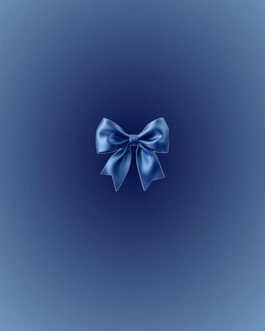 Blue pfp Profile Picture Satin Bow Elegant Design