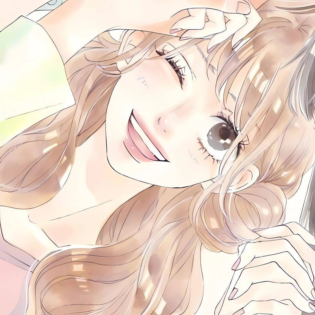 Cute Anime Girl pfp Profile Picture with Long Hair and Bright Smile