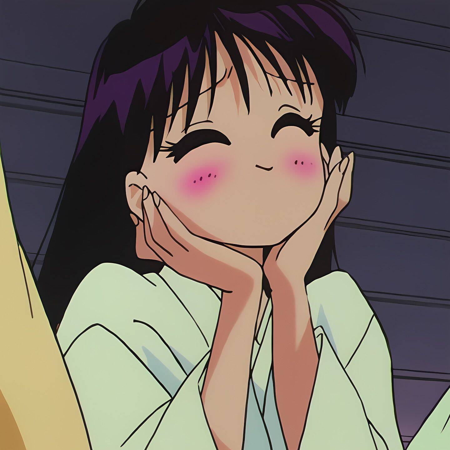 Cute Anime Girl pfp Profile Picture with Blushing Expression
