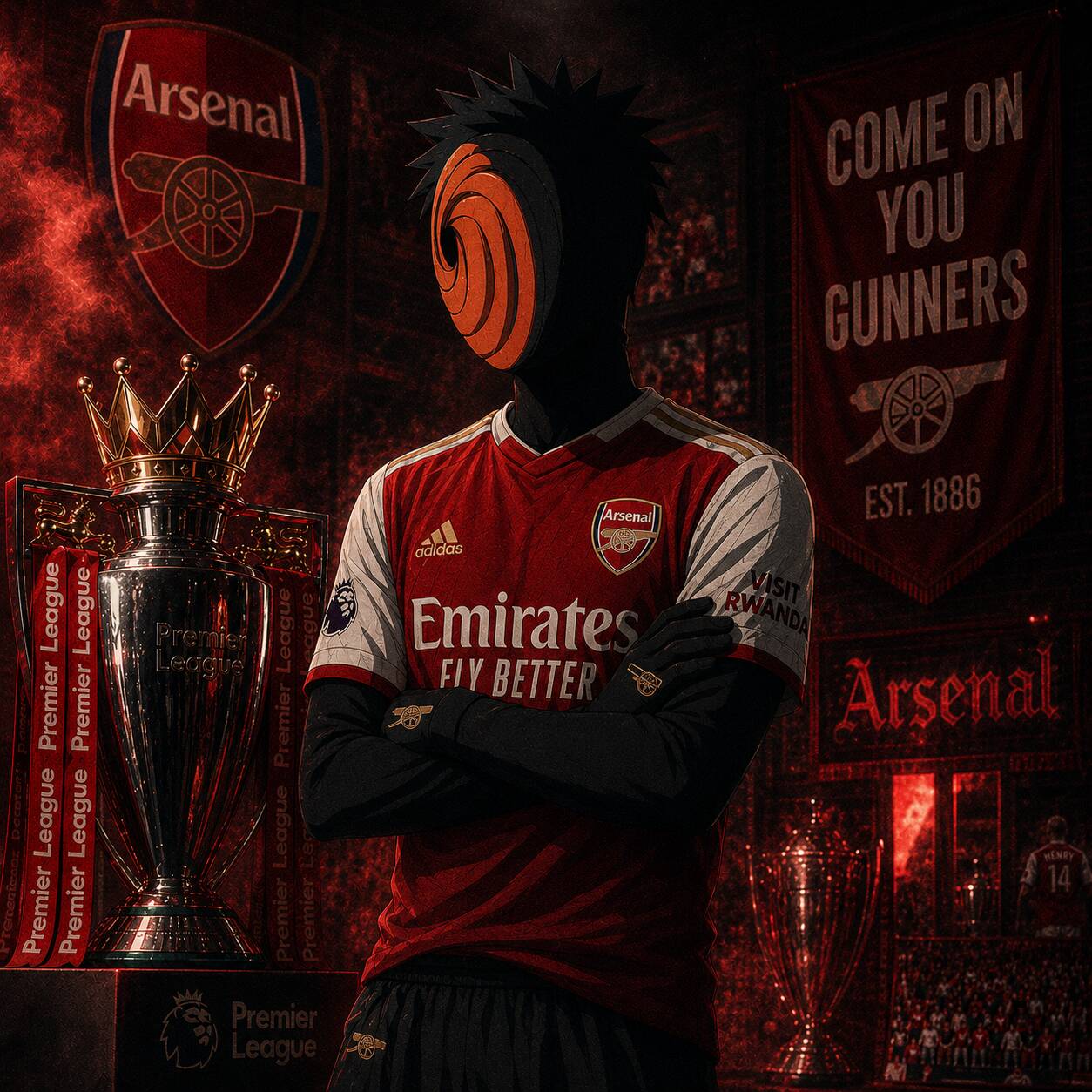 Obito pfp Profile Picture Arsenal Jersey Masked Uchiha