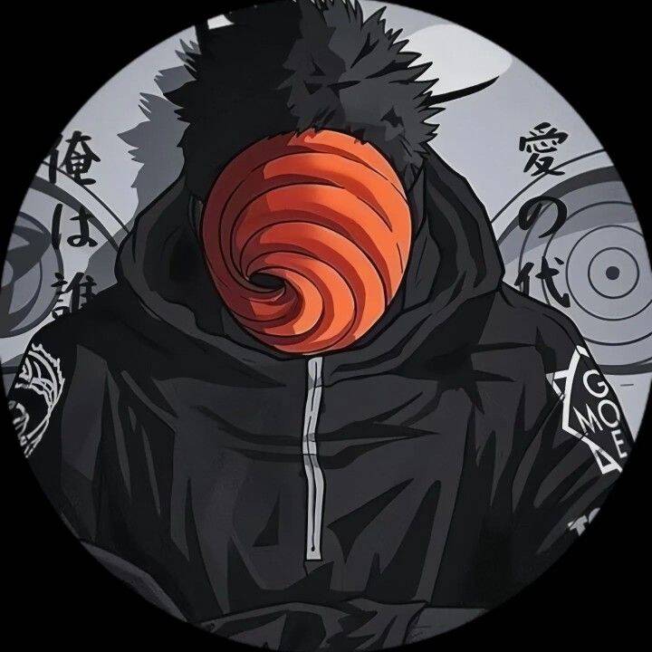 Obito pfp Profile Picture Uchiha Mask Orange Swirl