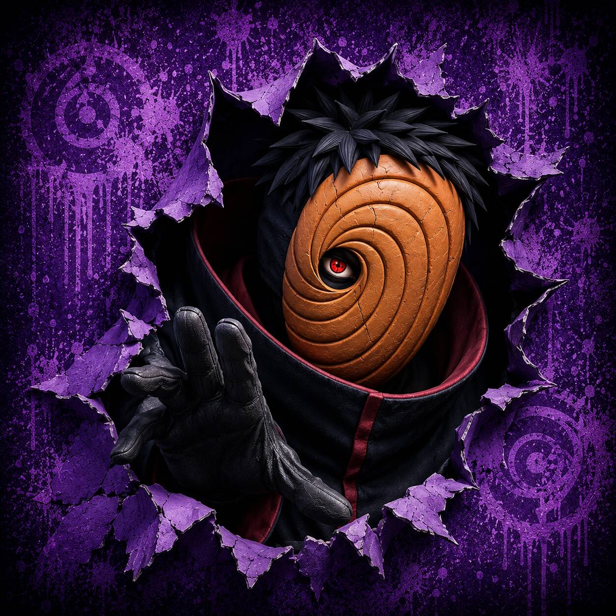 Obito pfp Profile Picture Tobi Masked Villain Purple Aesthetic