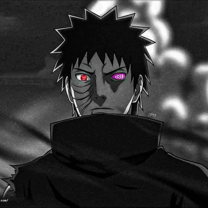 Obito pfp Profile Picture Dark Aesthetic with Sharingan Eyes