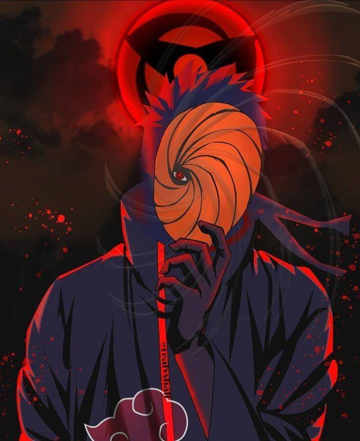 Obito pfp Profile Picture Uchiha Mask Orange Swirl