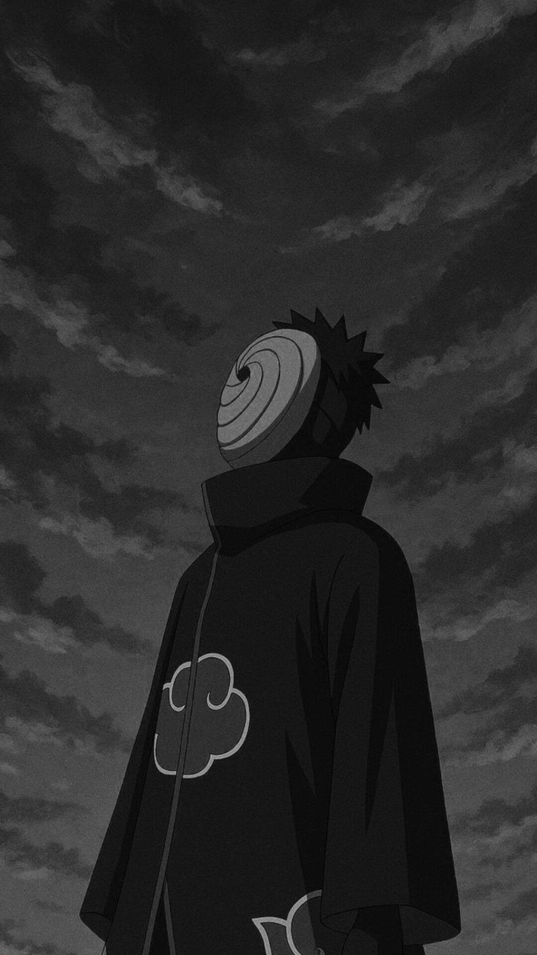 Obito pfp Profile Picture Akatsuki Cloak Dark Sky