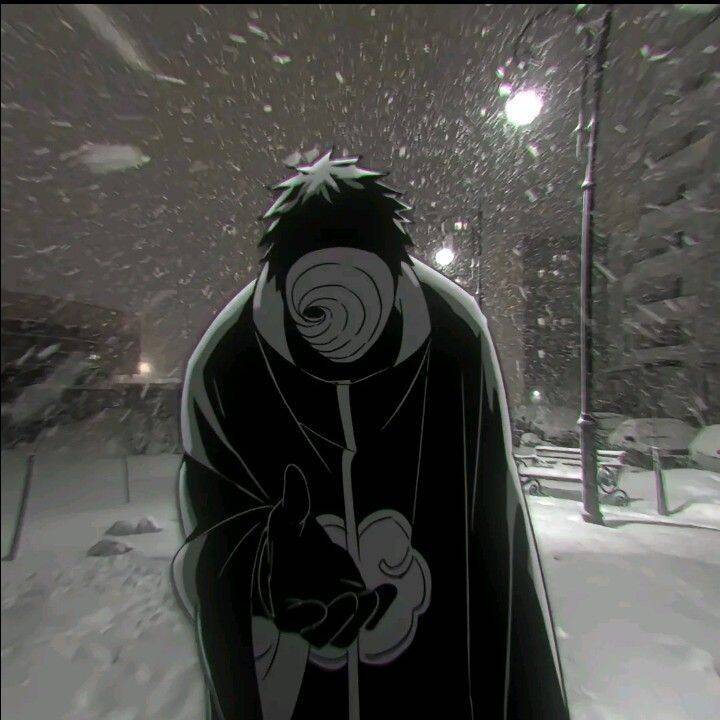 Obito pfp Profile Picture Snowy Scene Uchiha Mask