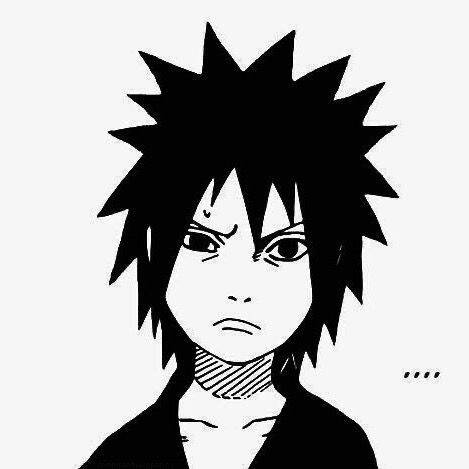 Obito pfp Profile Picture Black and White Manga Style