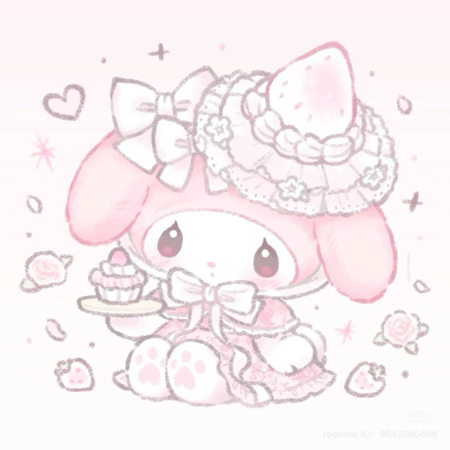 My Melody pfp Profile Picture Cute Pink Cupcake Kawaii Style