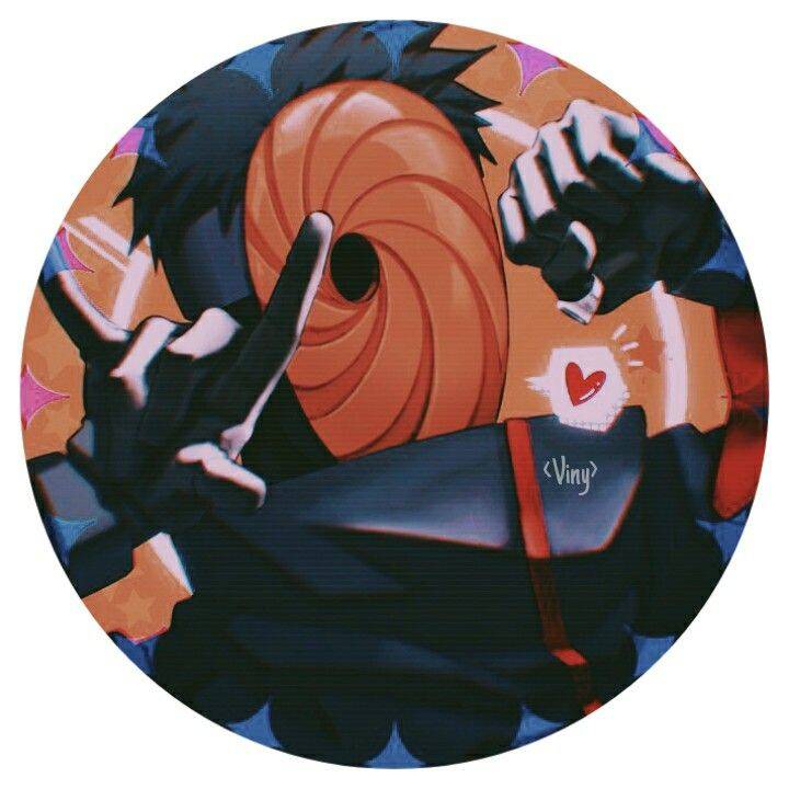 Obito pfp Profile Picture Tobi Mask Orange Swirl