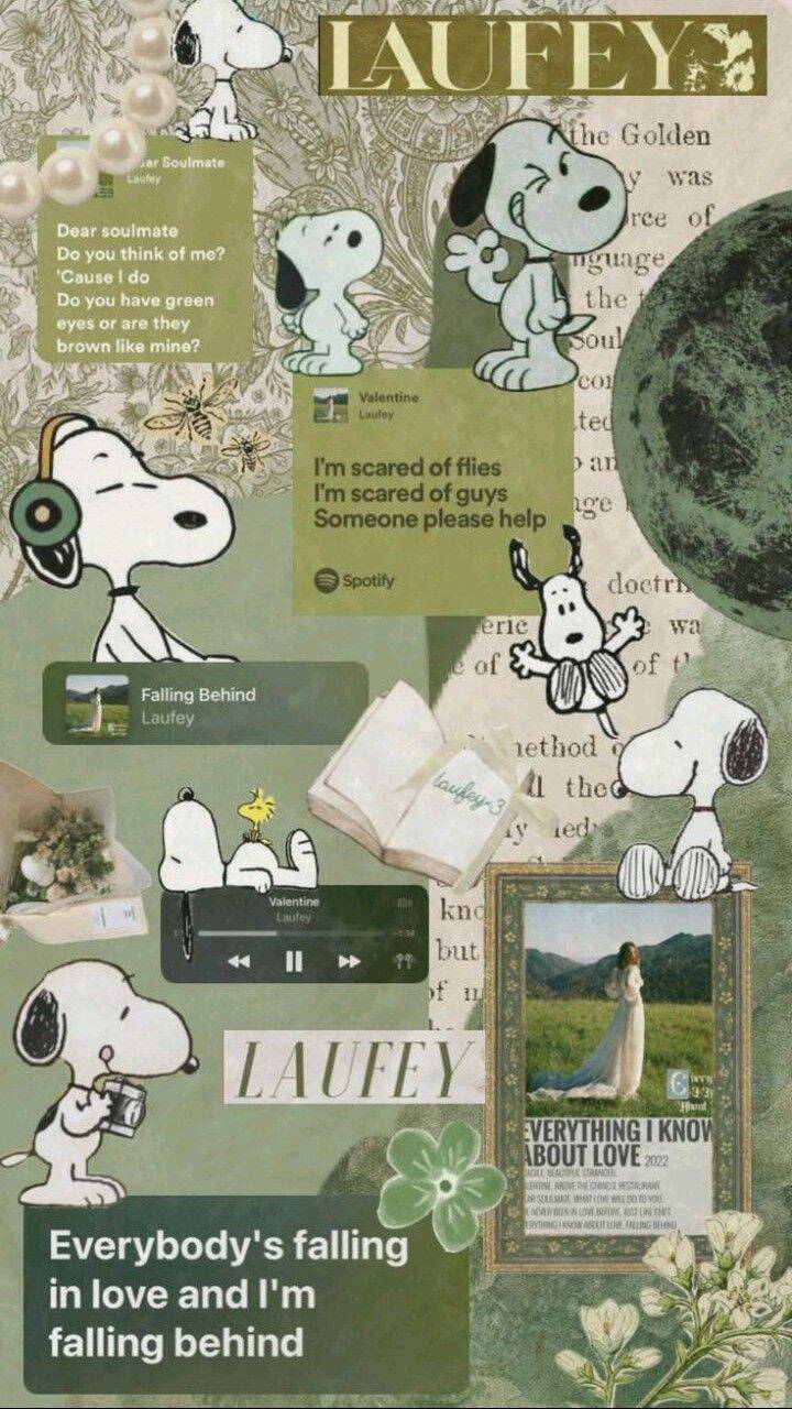 Snoopy pfp Profile Picture with Vintage Aesthetic and Nature Vibes