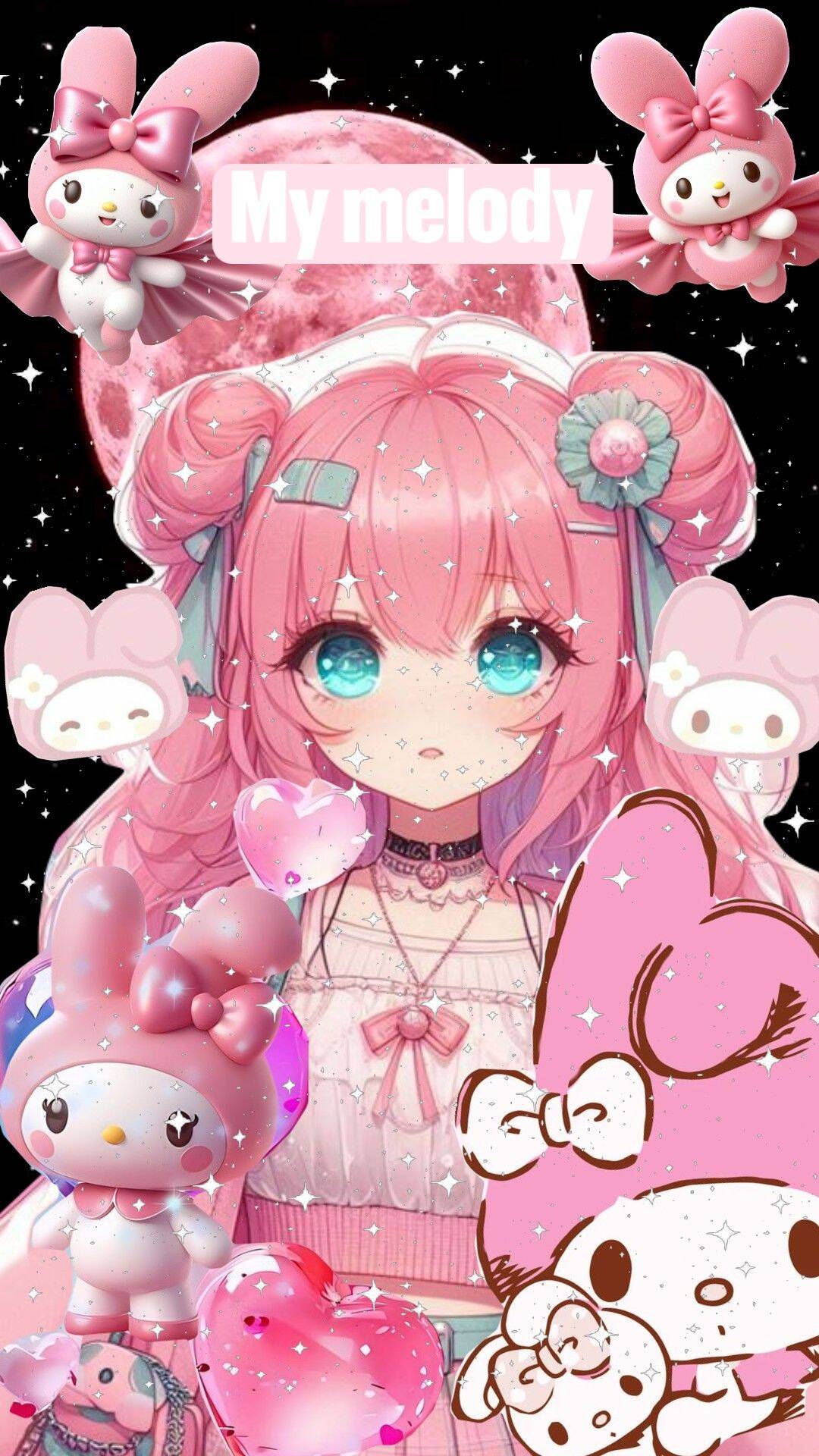My Melody pfp Profile Picture Cute Pink Aesthetic with Bunnies