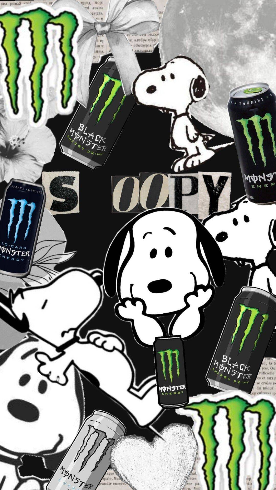 Snoopy pfp Profile Picture with Monster Energy Cans
