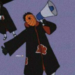 Obito pfp Profile Picture Tobi with Megaphone Akatsuki Cloak