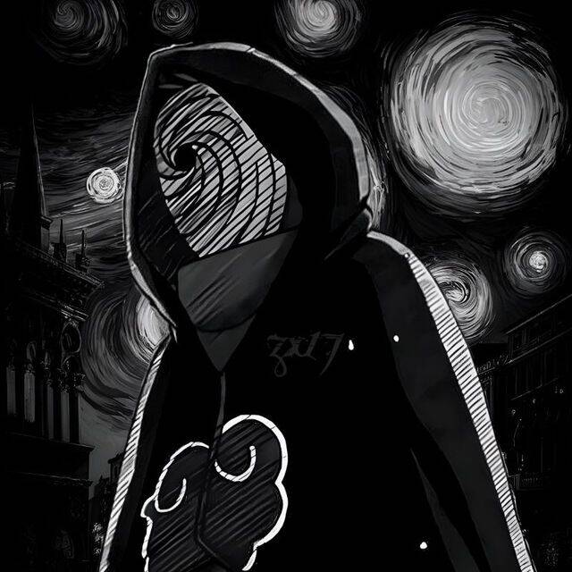 Obito pfp Profile Picture Dark Aesthetic Uchiha Cloak
