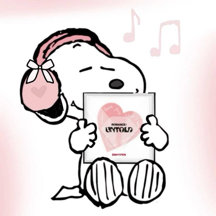 Snoopy pfp Profile Picture Listening to Music with Heartfelt Emotions