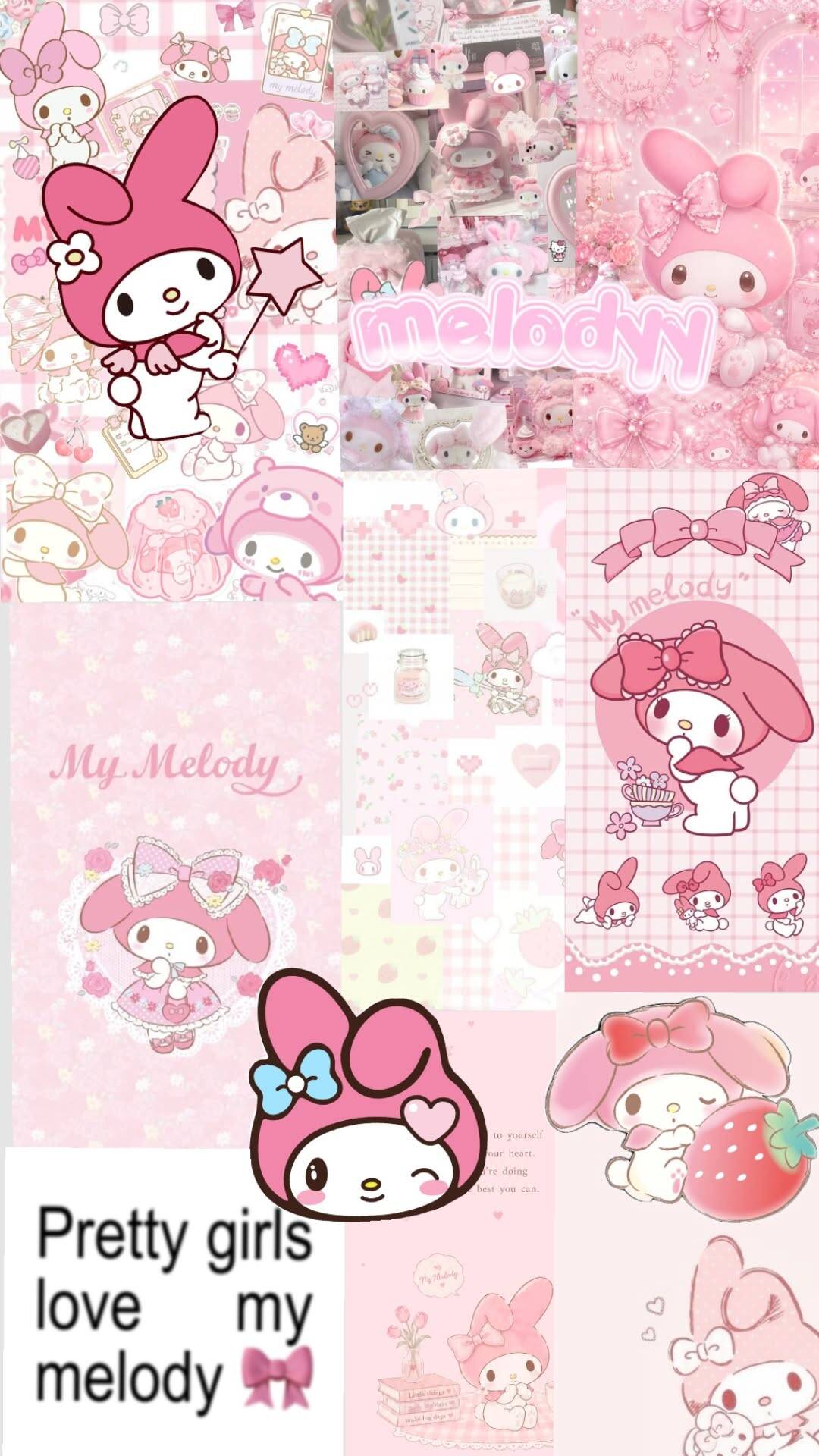 My Melody pfp Profile Picture Cute Pink Collage Aesthetic