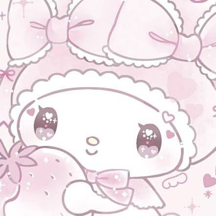 My Melody pfp Profile Picture Cute Strawberry Pink Bow