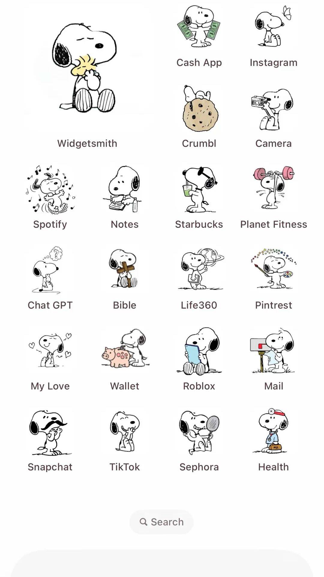 Snoopy pfp Profile Picture with Excited Cash App Expression