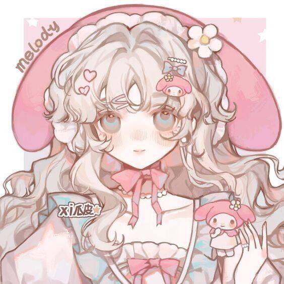 My Melody pfp Profile Picture Cute Kawaii Style with Pink Hair