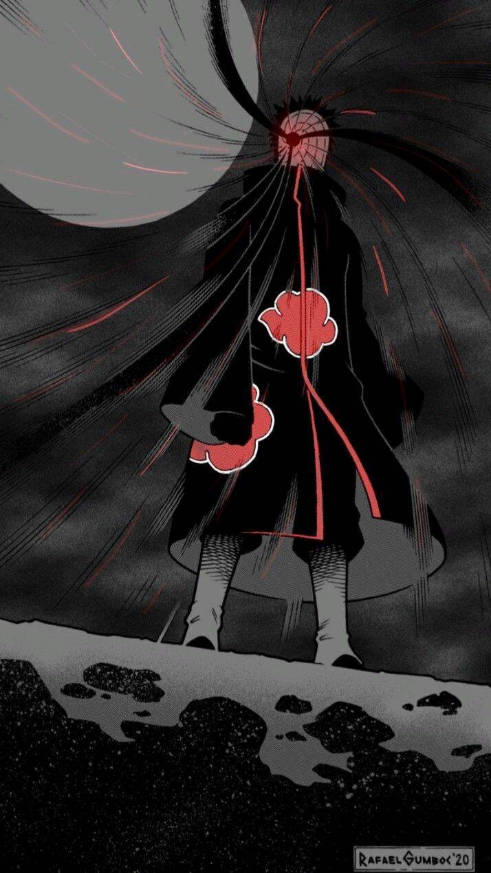 Obito pfp Profile Picture Akatsuki Cloak Dark Aesthetic