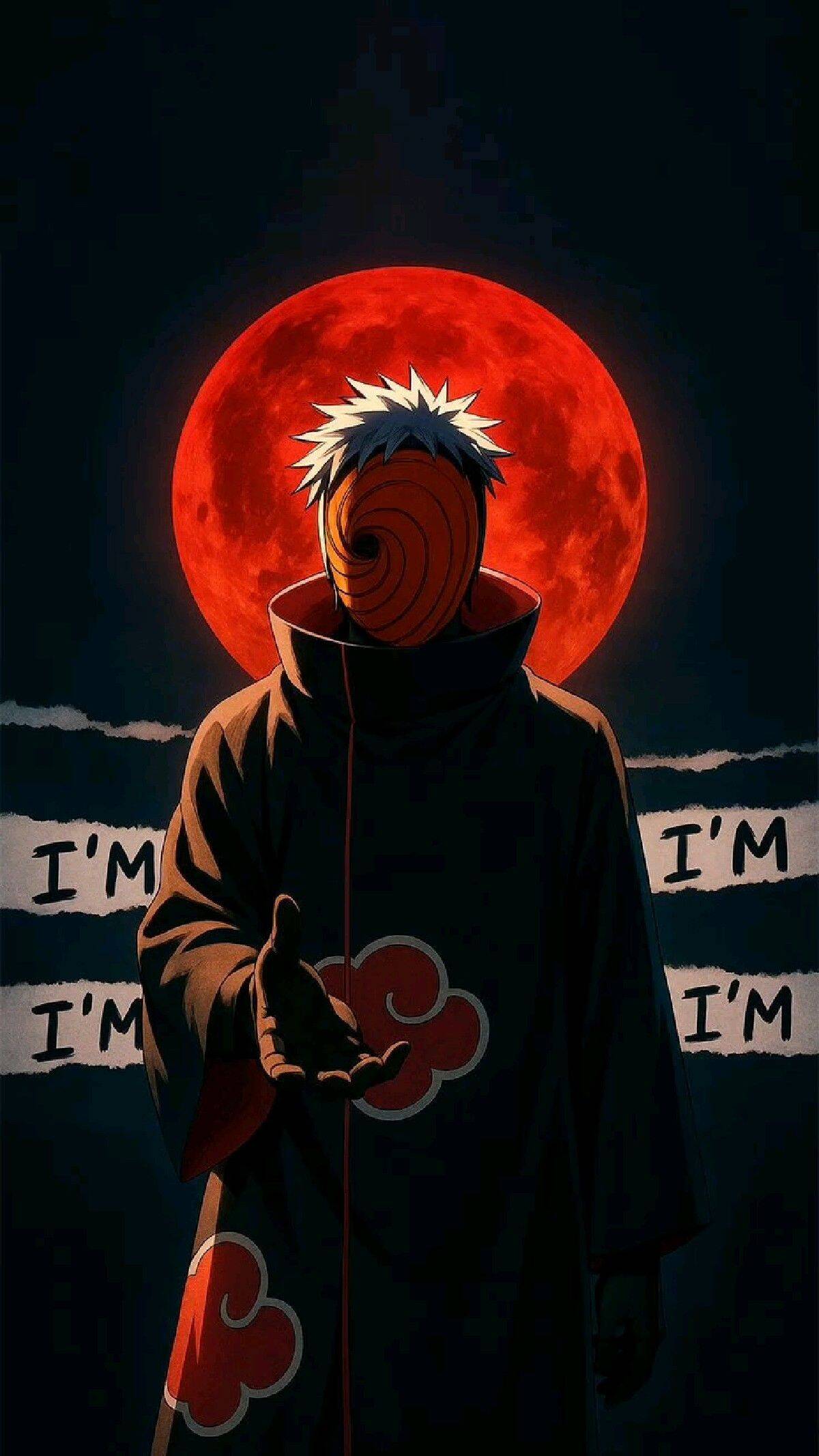 Obito pfp Profile Picture Dark Moonlit Tobi with Spiral Mask