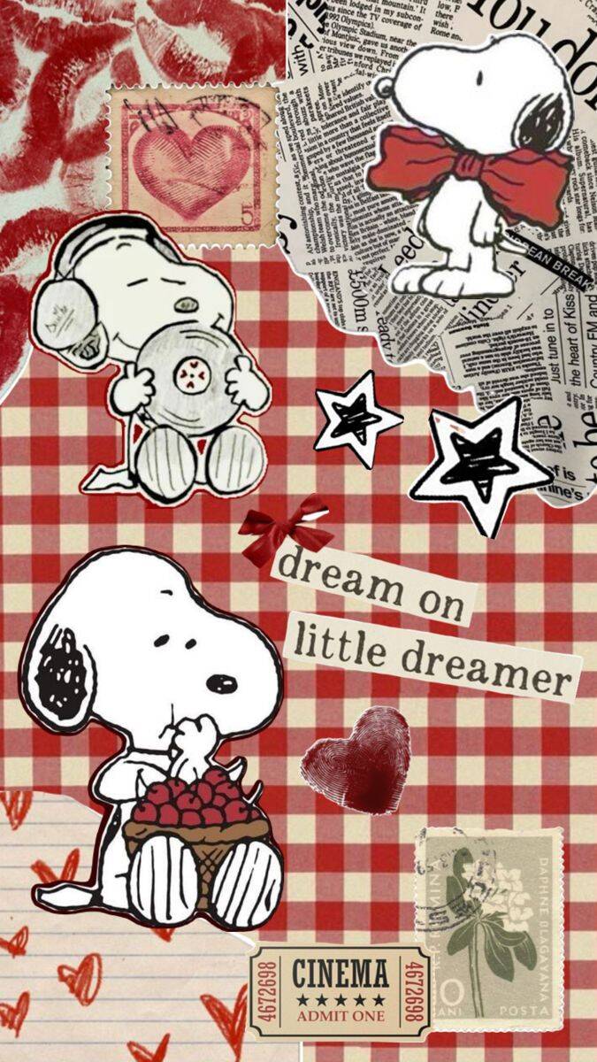Snoopy pfp Profile Picture Dreaming with Hearts and Stars