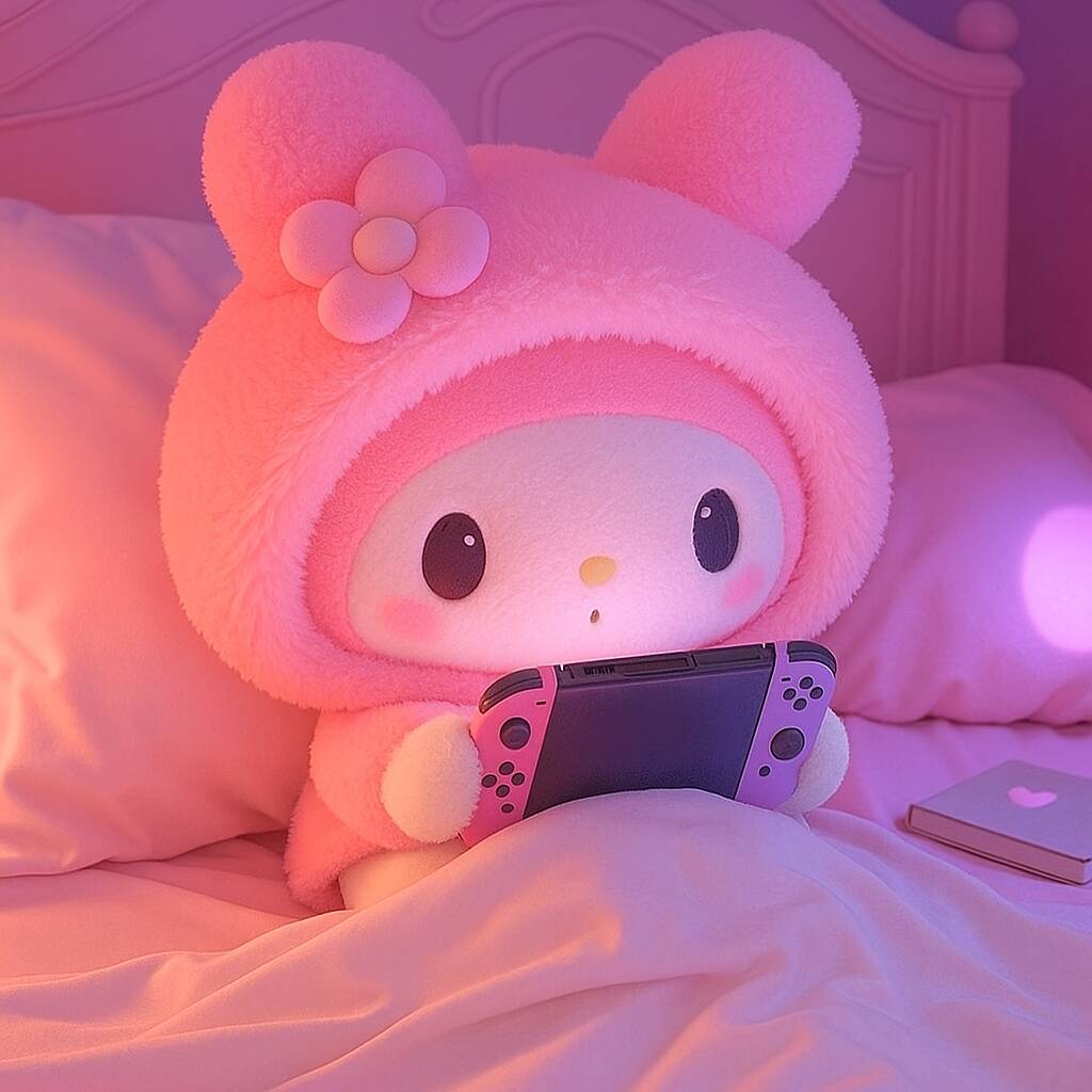My Melody pfp Profile Picture Cute Pink Plush Gaming