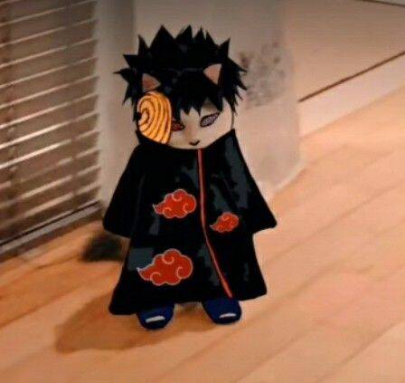 Obito pfp Profile Picture Cute Chibi Style with Akatsuki Cloak