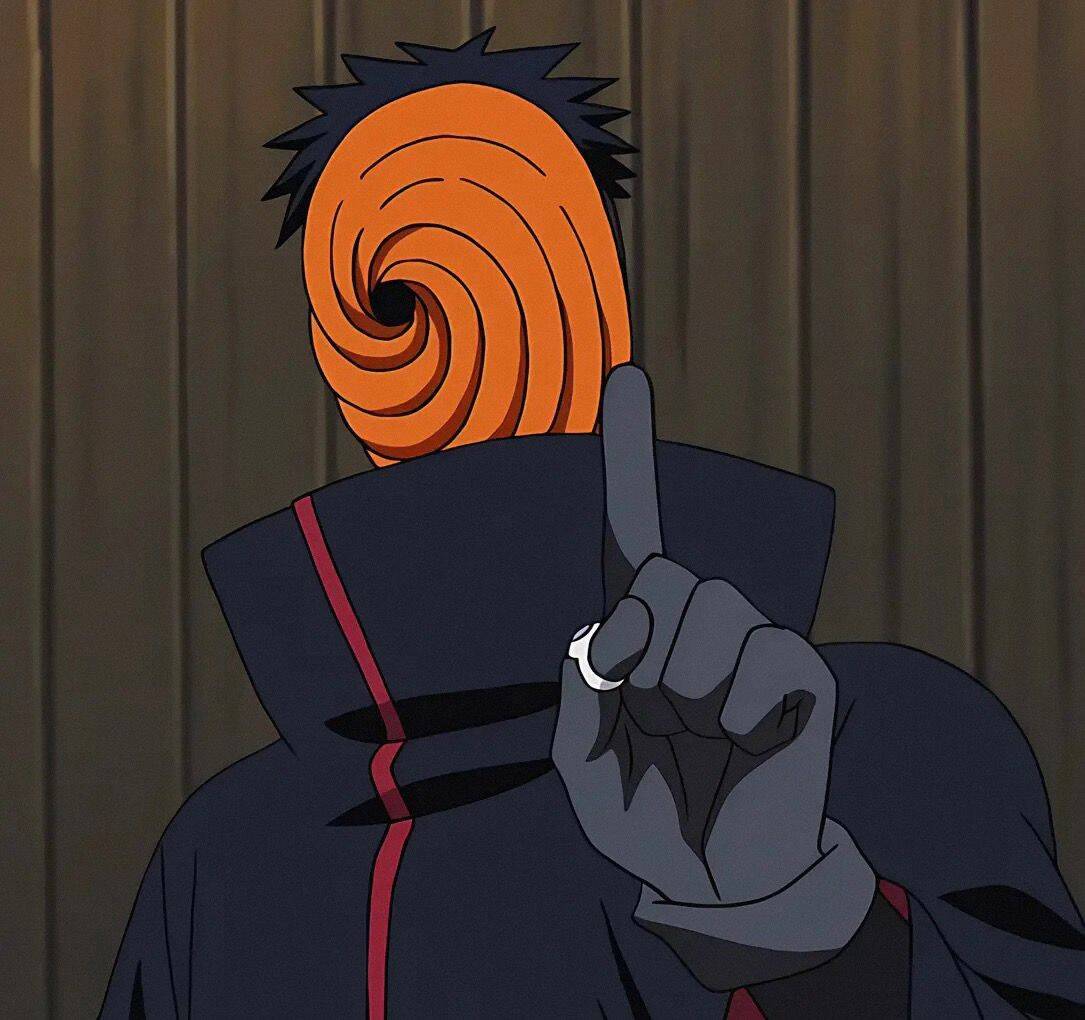Obito pfp Profile Picture Orange Spiral Mask Uchiha