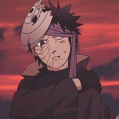Obito pfp Profile Picture Uchiha Mask Winking Expression