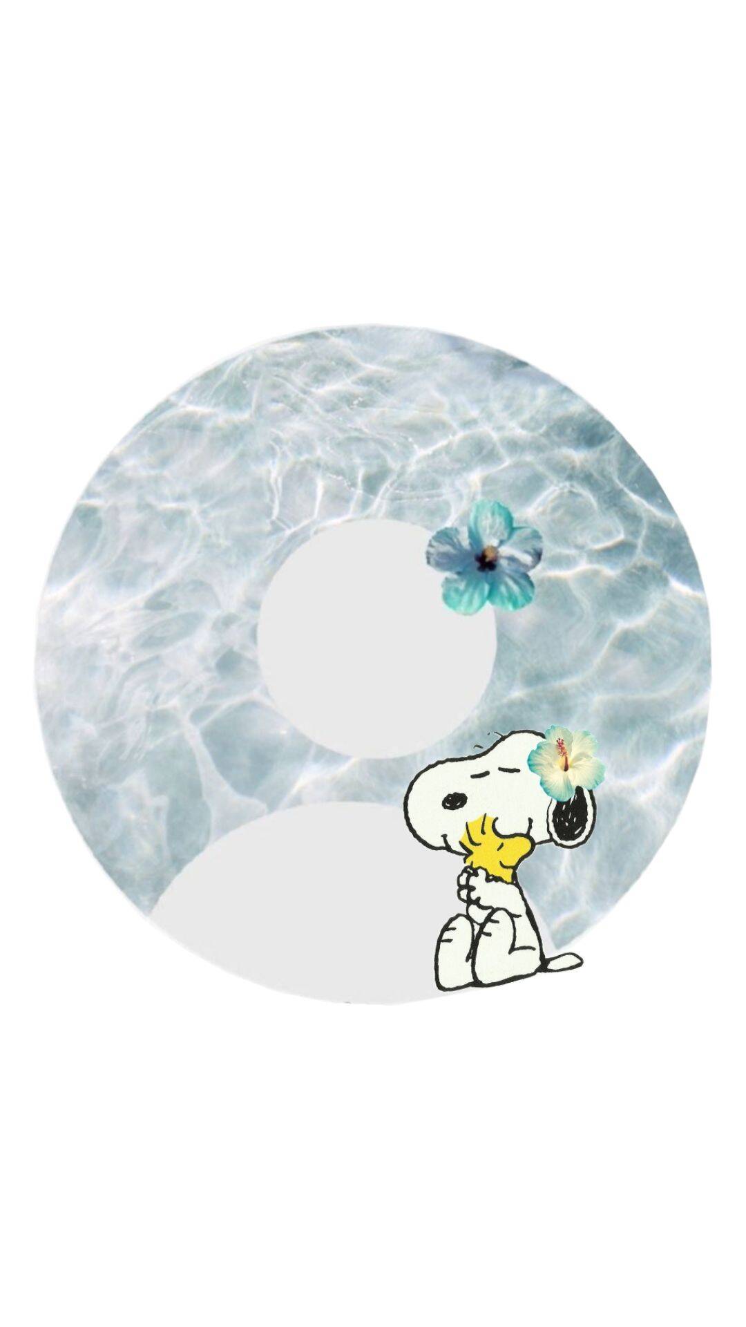 Snoopy pfp Profile Picture Relaxing by the Water with Woodstock
