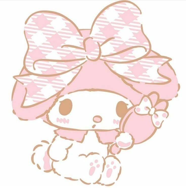 My Melody pfp Profile Picture Cute Pink Bow and Balloon