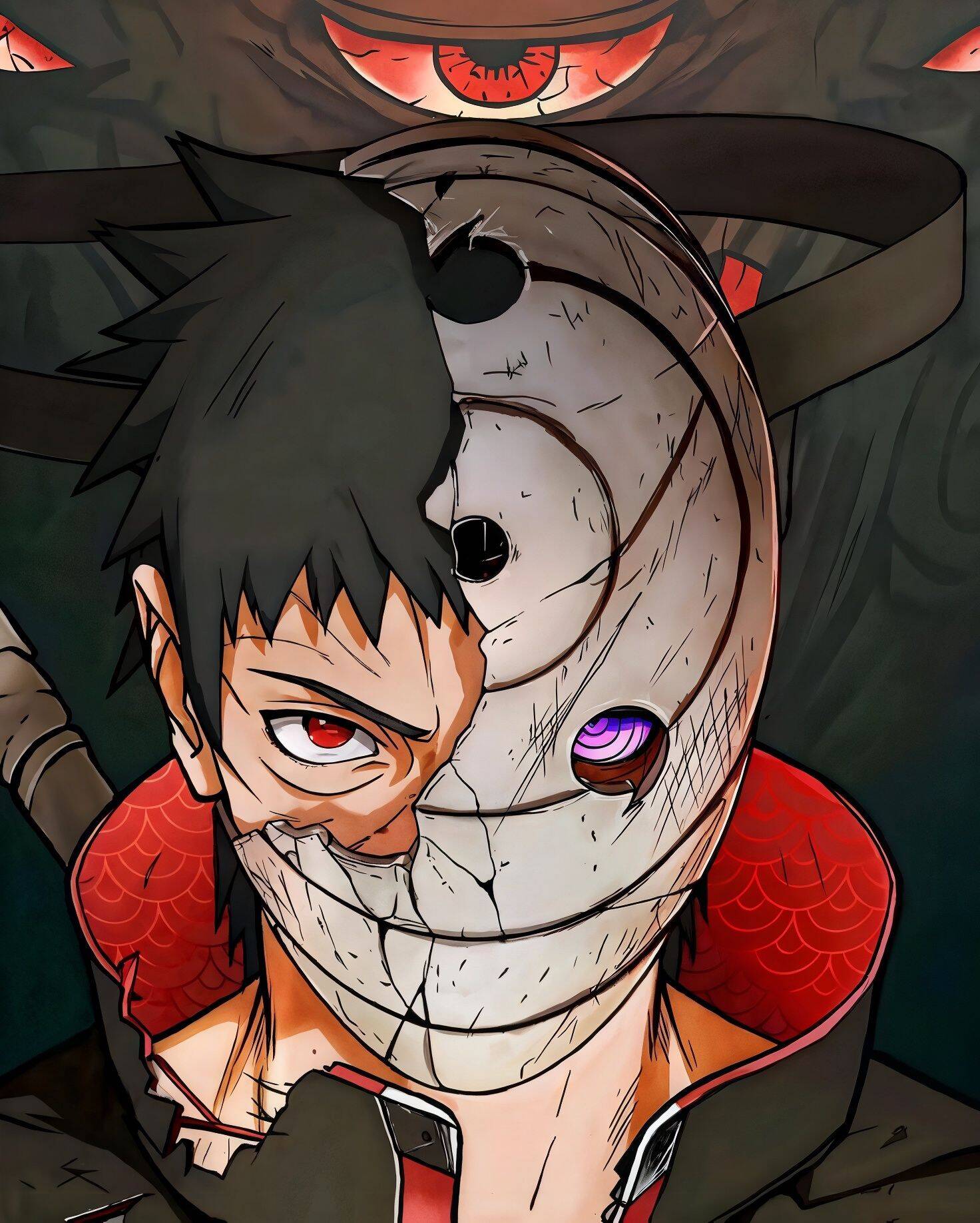 Obito pfp Profile Picture Half Masked Uchiha with Sharingan