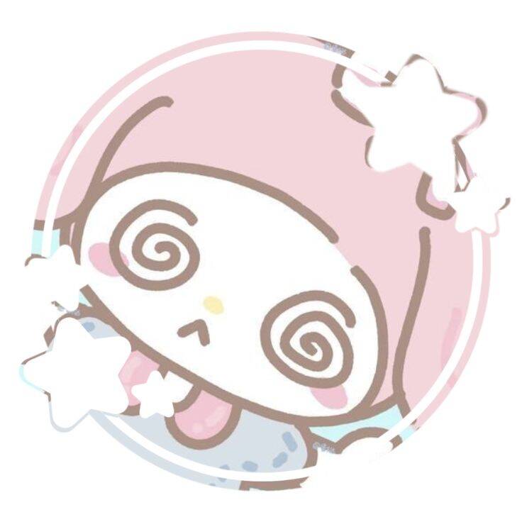 My Melody pfp Profile Picture Cute Dazed Expression with Stars
