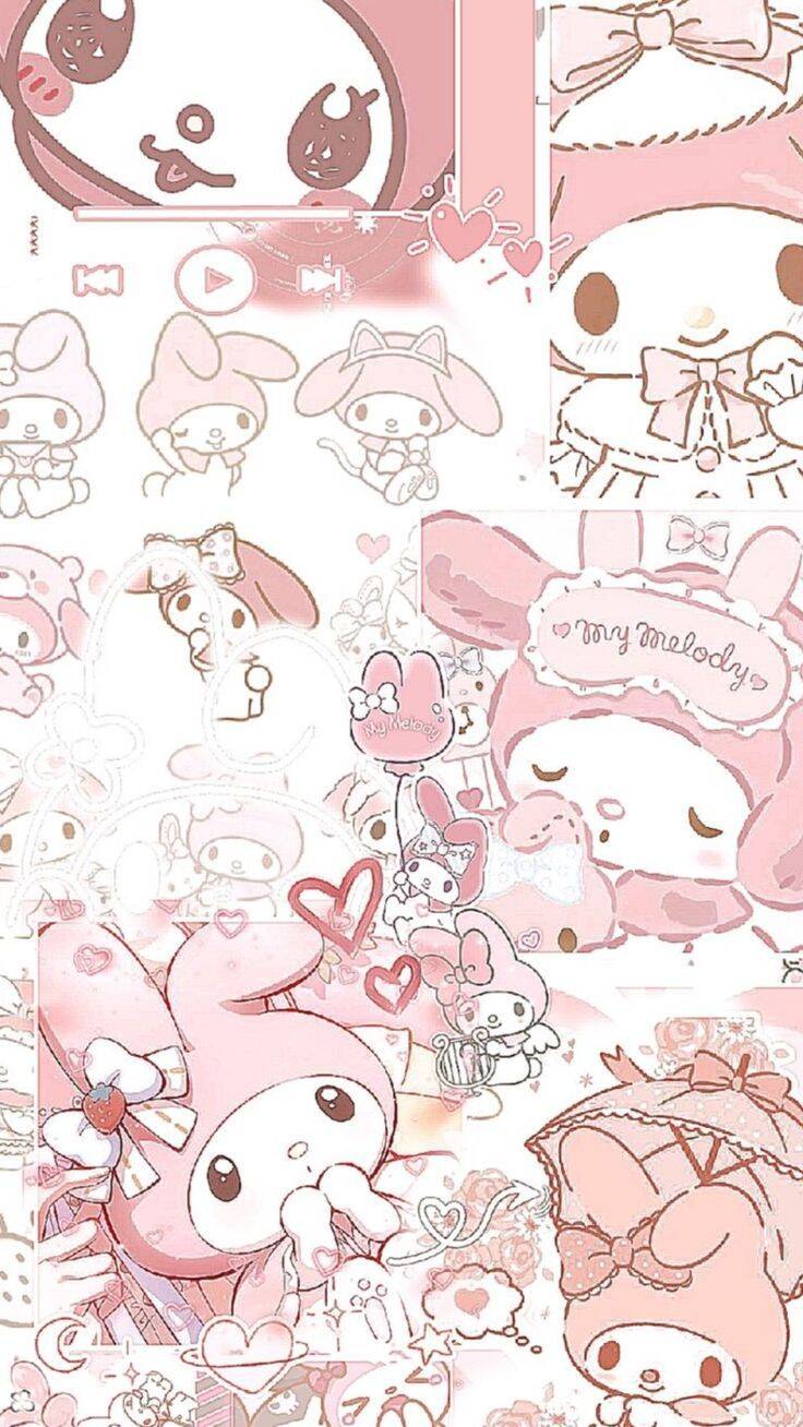 My Melody pfp Profile Picture Cute Kawaii Collage Design