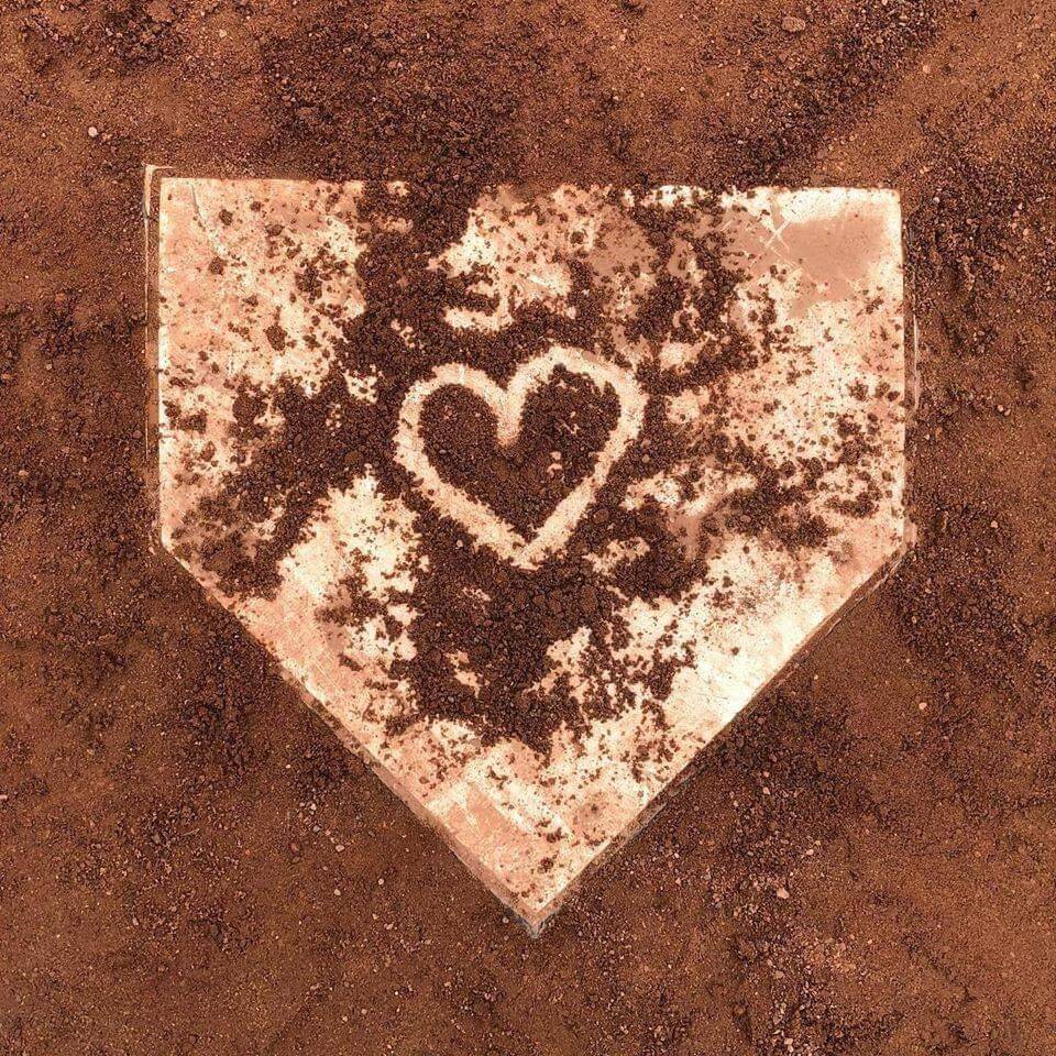 Baseball pfp Profile Picture Heart on Home Plate