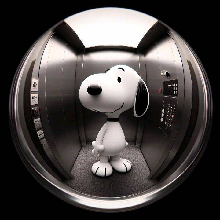 Snoopy pfp Profile Picture in Elevator
