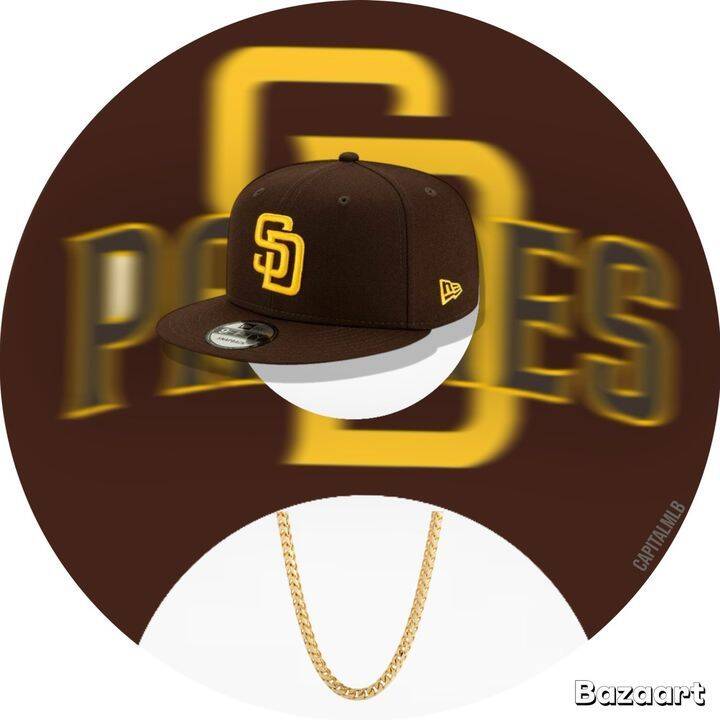 Baseball pfp Profile Picture San Diego Padres Cap and Chain