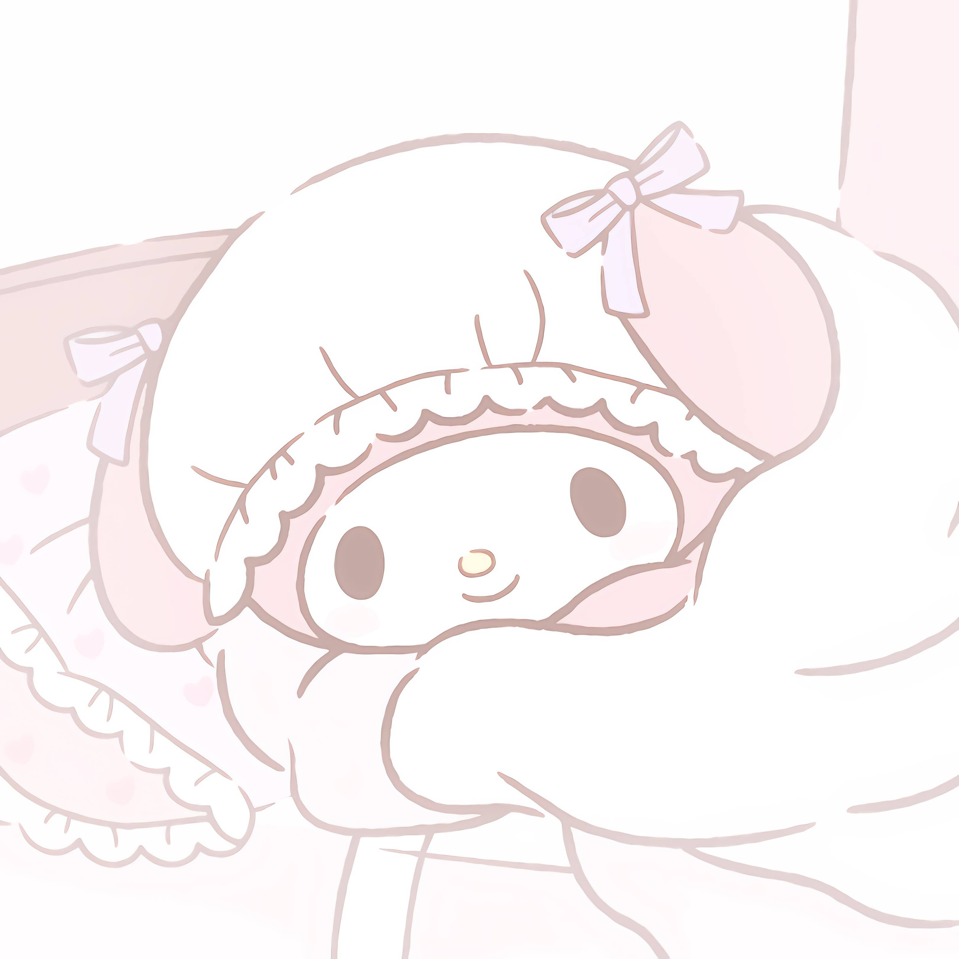 My Melody pfp Profile Picture Cute Baby Style with Pink Hood