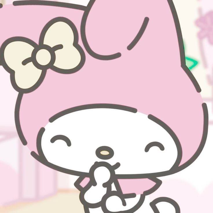 My Melody pfp Profile Picture Cute Pink Bow Kawaii Style